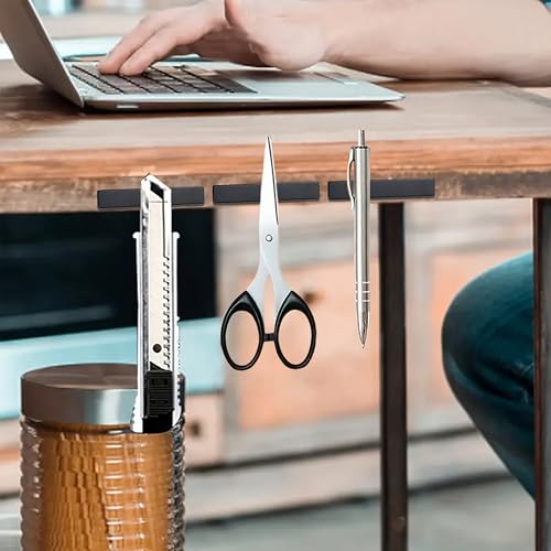 Image of MIKEDE Neodymium Magnets, 5 Pack Black Super Strong Magnets Bar, Waterproof Heavy Duty Magnet with Adhesive Backing, Rare Earth Small Magnet Strips for Fridge, DIY, Craft, Science - 60x10x3 mm