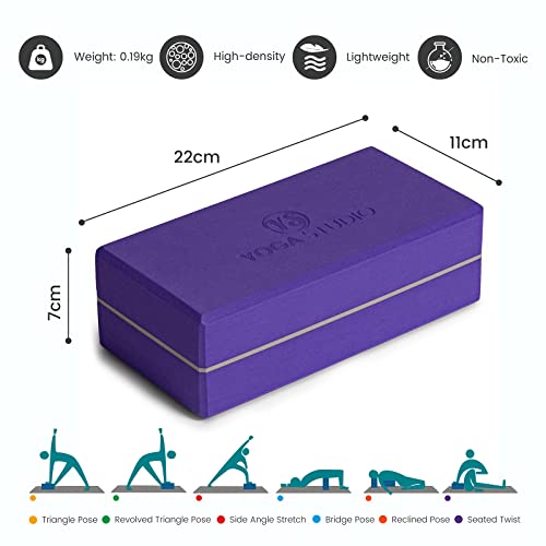 Yoga Studio Purp/YS, Yoga, 22 cm x 11 cm x 5 cm