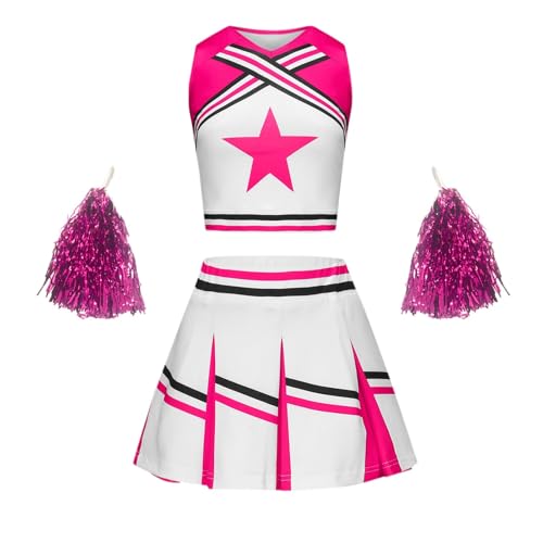 Ensemble jupe et top stretch lot pom-pom girl performance scolaire
