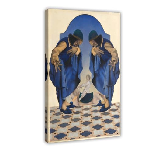 Maxfield Parrish The Flyaway Horse impression sur toile décoration murale pour bureau 50x76