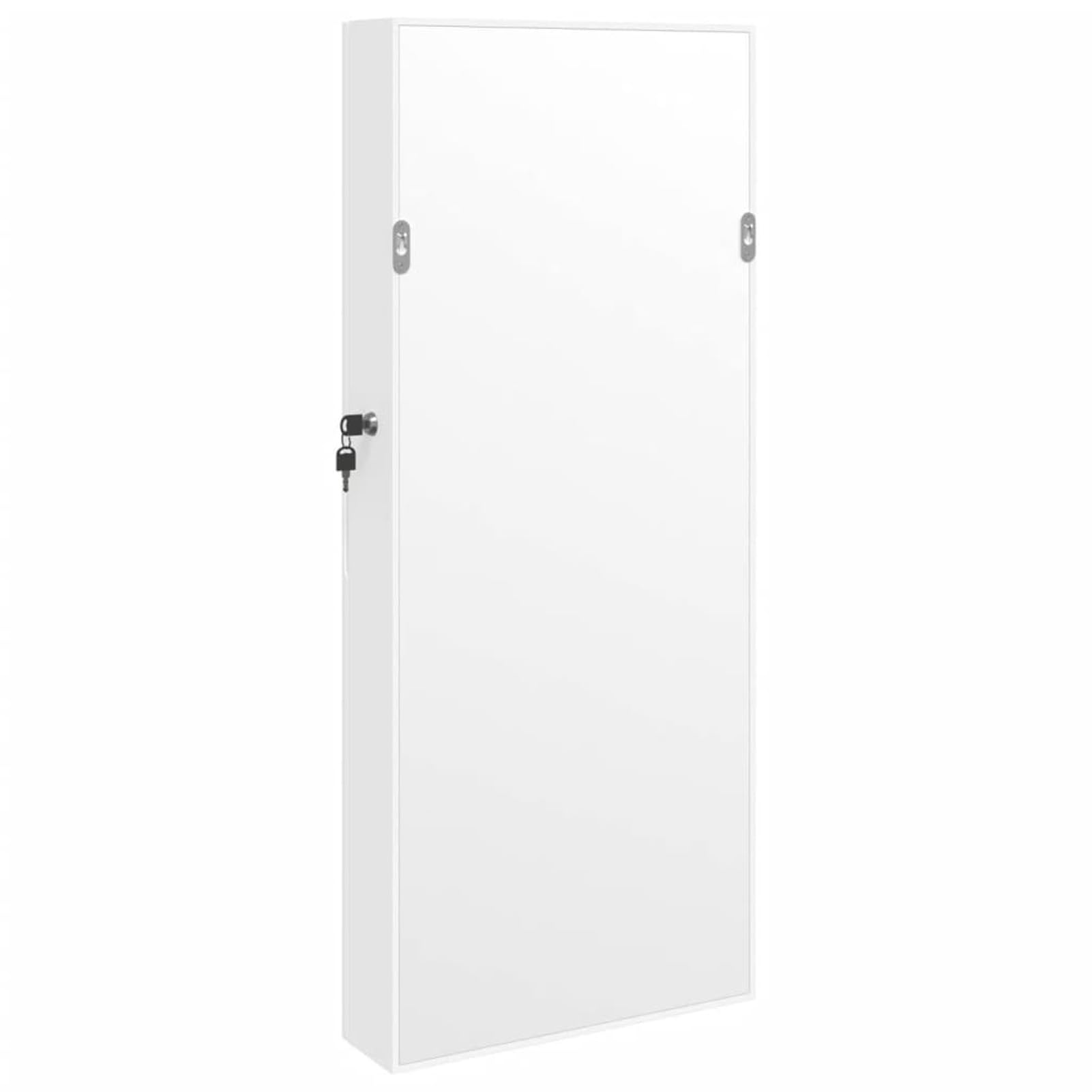 Lustro z pudełkiem na biżuterię i oświetlenie ścienne LED, białe lustro, lustro łazienkowe, lustro do salonu, wejście do przedpokoju, meble do salonu SPU: 353232