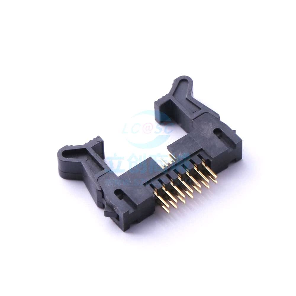 2 Pcs 2x7P2.00mm IDC Connector (Horn/Cow) Plug-in, P=2mm Horn Buckle 2mm 3220-14SG1BLT1