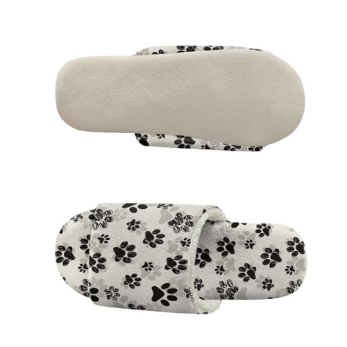 Lightweight Bedroom Slippers Open-toe Women House Slippers Warm Comfortable Men Indoor Shoes Flannel Home Shoes4