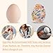 2PCS Silicone Egg Cleaner for Fresh Eggs, Egg Washer for Fresh Eggs, Egg Scrubber for Fresh Eggs, Reusable Cleaning Tools for Chicken Coop Accessories Cute Easter Gifts (White + Brown)