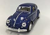 KiNSMART 1/32 1967クラシックビートル プルバックミニカー ダイキャスト製 (青)