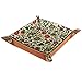 Red Roses Valet Bandeja de cuero Catchall bandeja de la joyería de la caja de dados bandeja de la cabecera de cuero Pu Catchall bandeja de la mesita de noche Caddy soporte de dados 8x8 pulgadas