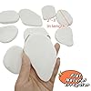Lifetop 20PCS White Rocks for Painting, 2"-3" Smooth Natural Irregular DIY Rocks, Flat Surface Arts and Crafting Supplies #2
