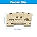 Zorfeter 2pcs 4/4 Full Size Violin Bridge, Finer Grade Solid Maple Violin Bridge, Violin Parts Music Instrument Replacement with G-D-A-E String U-Groove