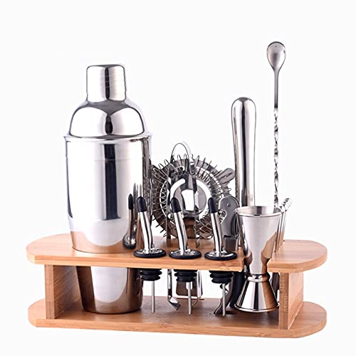 Coctelera set con jigger y accesorios bartenders miniatura 1