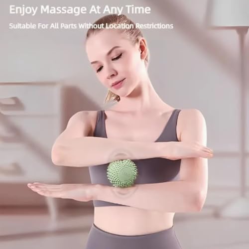 1 unidad de bola de masaje pequeña para todo el cuerpo: ideal para manos, piernas y pies, relajación, yoga y pilates. Regalo perfecto de autocuidado para hombres y mujeres, color verde miniatura 6
