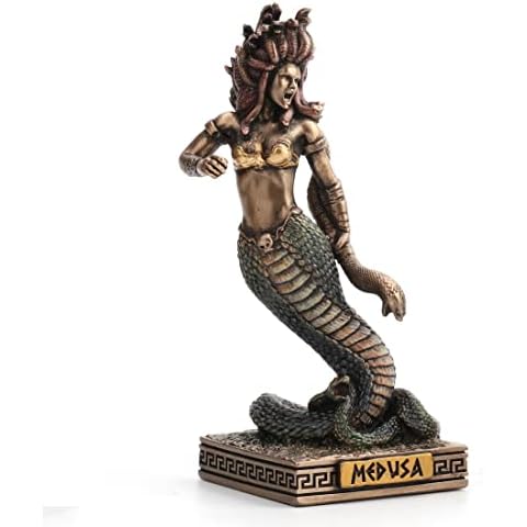 Veronese Design Medusa The Gorgon Resin Hand Painted Miniature Figurine Cover