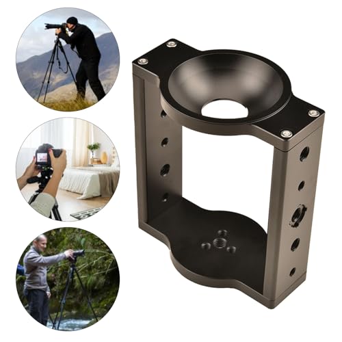 Adaptador de semiesfera a plano de 65mm y 75mm para trípode de cámara 2