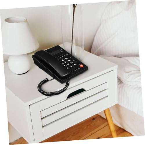 Téléphone fixe de bureau STOBOK avec écran clair et volume réglable - 5