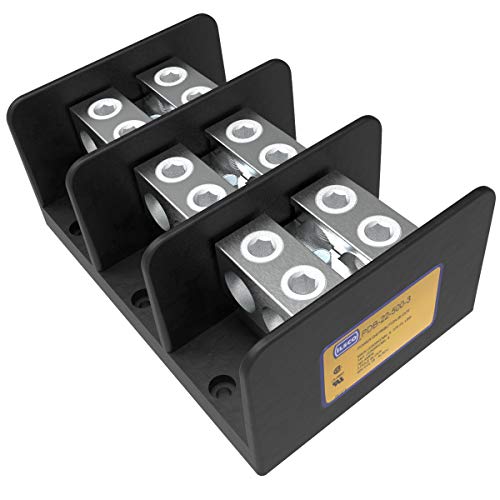 Ilsco PDB-22-500-3 AL MEC 3P LINE(2) 500-4 Load(2) 500-4T UR, Silver