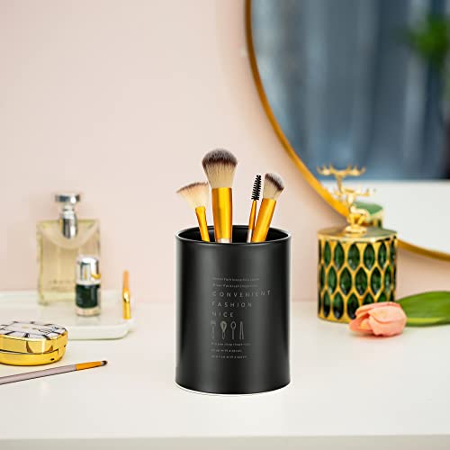 Gebruiksvoorwerp Houder Bestek Pot Keuken: Roestvrij Staal Zwart Gebruiksvoorwerp Jar Vintage Nordic Stijl Bestek Caddy Duurzame Opbergcontainer Bestek Organisatoren Met Mat Oppervlak Bespaar Lade Aanrecht Ruimte - Image 3