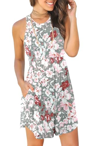 Image of HiMONE Vacation Dresses for Women 2025 Summer Dress Women's Casual Sundresses Casual Beach Petite Sun Dress XS-2XL