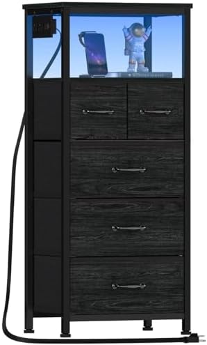 Furnulem Vertical Dresser with Charging … Furnulem Vertical Dresser with Charging …