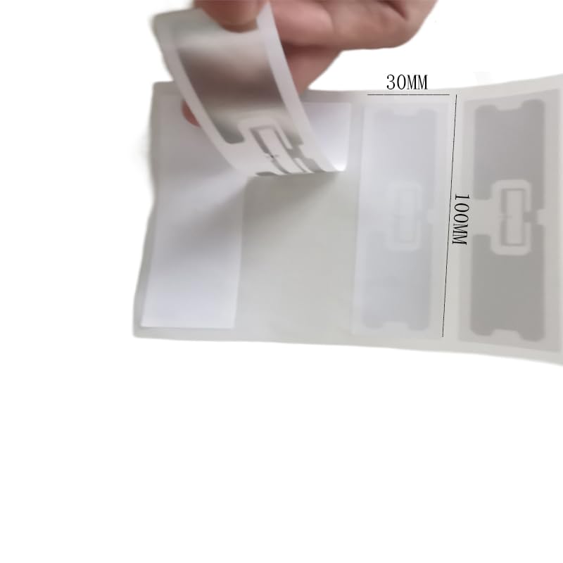 50 Stück Fongwah UHF-Tag-Aufkleber (U8-Chip), für Asset-Inventarisierung, 100 * 30 mm, 11 bis 15 Meter Lesereichweite 50 Stück Fongwah UHF-Tag-Aufkleber (U8-Chip), für Asset-Inventarisierung, 100 * 30 mm, 11 bis 15 Meter Lesereichweite
