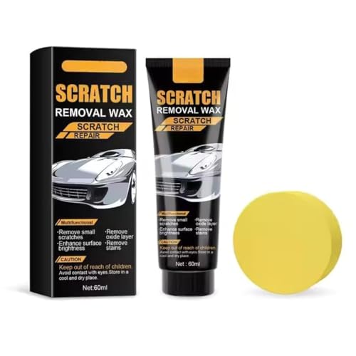 Car Scratch Removal, Car Scratch Remover Paste Wax, Paint Scratch Remover, Dent Remover, Car Rubbing Polish Black (Style 1)