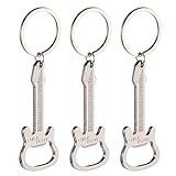 BESPORTBLE Llavero Abrebotellas de Guitarra 3 Piezas de Metal para Llaves y Bebidas Accesorio Portátil para Uso en Reuniones