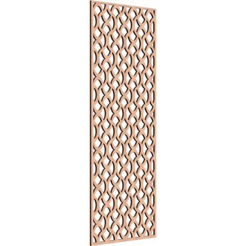 Image of Resort Decorative Pierced Fretwork Wood Wall Panels, 21 3 /8 inchW x 54 3 /8 inchH x 3 /8 inchT, Alder