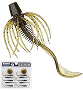 QualyQualy Soft Fishing Lures Soft Plastic Kit with Skirt 10pcs Soft Bait Grub for Bass, Crappie ...