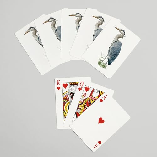 Baraja de Póker Lantern Press Blue Heron 52 cartas miniatura 7
