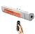 Comfort Zone Electric Indoor/Outdoor Patio Space Heater, Remote Control, IP65 Waterproof Rated, Wall-Mountable, Overheat Protection, & Tip-over Switch, Commercial and Residential, 1,500W, CZPH20RSL