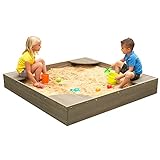 KidKraft Sandkasten für den Garten, grau