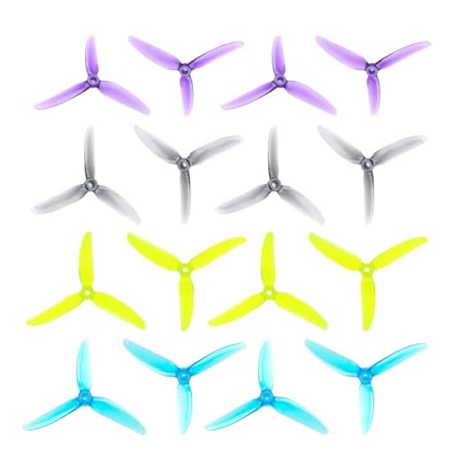 16pcs Fpv Drone Props Propeller: HQProp V2S 5x4.3x3 Tri-Blade 5 Inch Props for 4S 6S FPV Freestyle Racing,8xCW 8xCCW