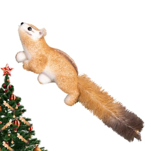 Ornements d'arbre de Noël en forme d'animaux écureuils pour remplacer les boules classiques