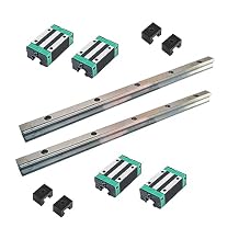 HG15 Linear Slider Rail, HG15 Rail 2pcs Length 2300mm/90.55inch with 4pcs HGH15CA Square Bearing Slider Block, High Assembly CNC Linear Guide Kits for CNC Machines and.