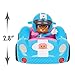 Bubble Guppies Molly's Fin-tastic Racer, 4-inch Molly Figure and matching Fin-tastic Racer, Blue, Kids Toys for Ages 3 Up by Just Play