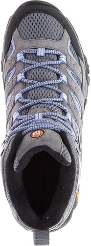 Merrell Women's Moab 2 Mid WP Hiking Boot, Grey/Lilac, 10 M - Thumbnail 4