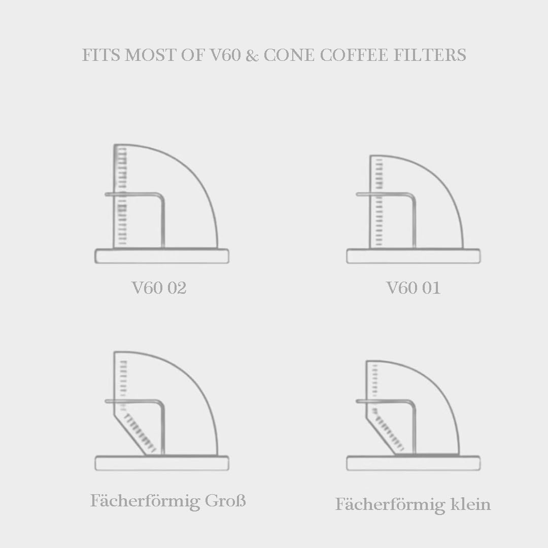 Soporte Para Filtro De Café, Contenedor De Papel Para Filtro De 