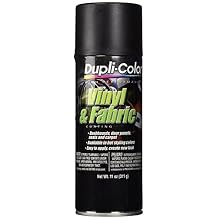 Dupli-Color HVP106 Flat Black High Performance Vinyl and Fabric Spray - 11 oz. - 6 Pack