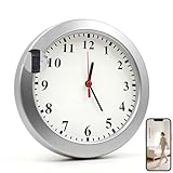 HSJAKKK Wireless Hidden Camera Nanny Cam Clock 1080P FHD Hidden Spy Cameras for Home Real-Time View Motion Detection WiFi Wall Clock Security Camera Indoor No Audio