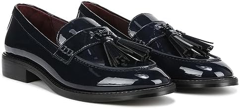 Franco Sarto Womens Carolynn Slip On Tassel Loafers Navy Patent 9 M | Image 2