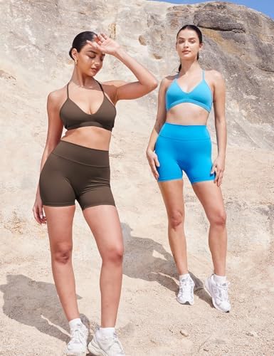 YEOREO SoftHue Women's Biker Shorts Workout Hidden Scrunch Gym Shorts — view 4
