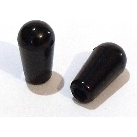 1 x Guitar toggle switch Tip Cap Knob in black screw on 3.5mm Cover