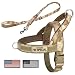 Forestpaw No Pull Tactical Dog Harness and Tactical Dog Leash Set for Medium Large Dogs Training Walking Running
