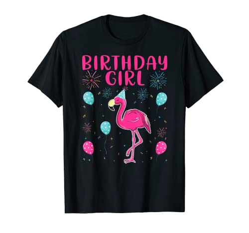 Funny Birthday - Flamingo Lover Birthday Girl Maglietta