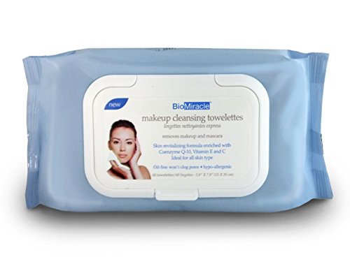 Bio-Miracle Makeup Cleansing Towelettes, 60 Count