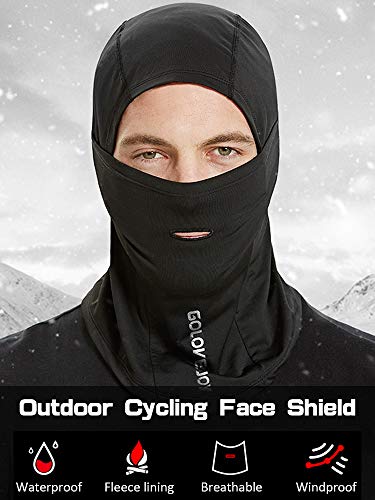 SLPB Escudo facial de inverno feminino masculino espesso quente à prova d'água à prova de vento vel