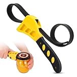 JUSJUBR Rubber Strap Wrench, 600mm Strap Pipe Adjustable, Multi-Purpose Rubber Wrench, Strap for Jar Opener, Pipes, Plumbing, Oil Filter, Shower Head, Water Filter, Mechanics Plumbers DIY
