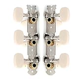 Tarraxas Pino Grosso Cromada Para Violão Nylon Custom Sound