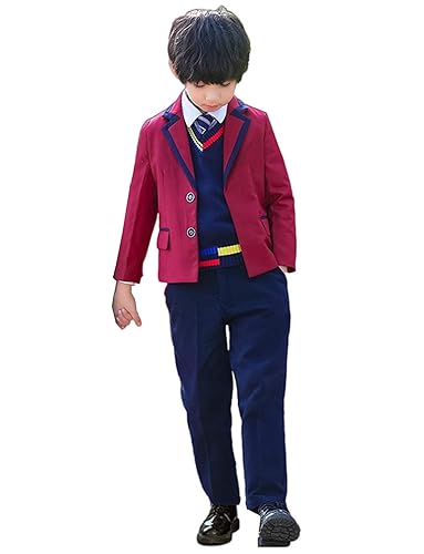 Costume de mariage pour garçon veste revers échancrés et pantalon