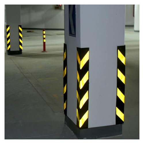 Protection d'angle en caoutchouc réfléchissant pour poteau de parking