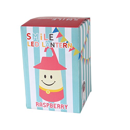 Smile LED Lantern: Portable Night Light Camping Lantern For Kids (Raspberry) - Thumbnail 6