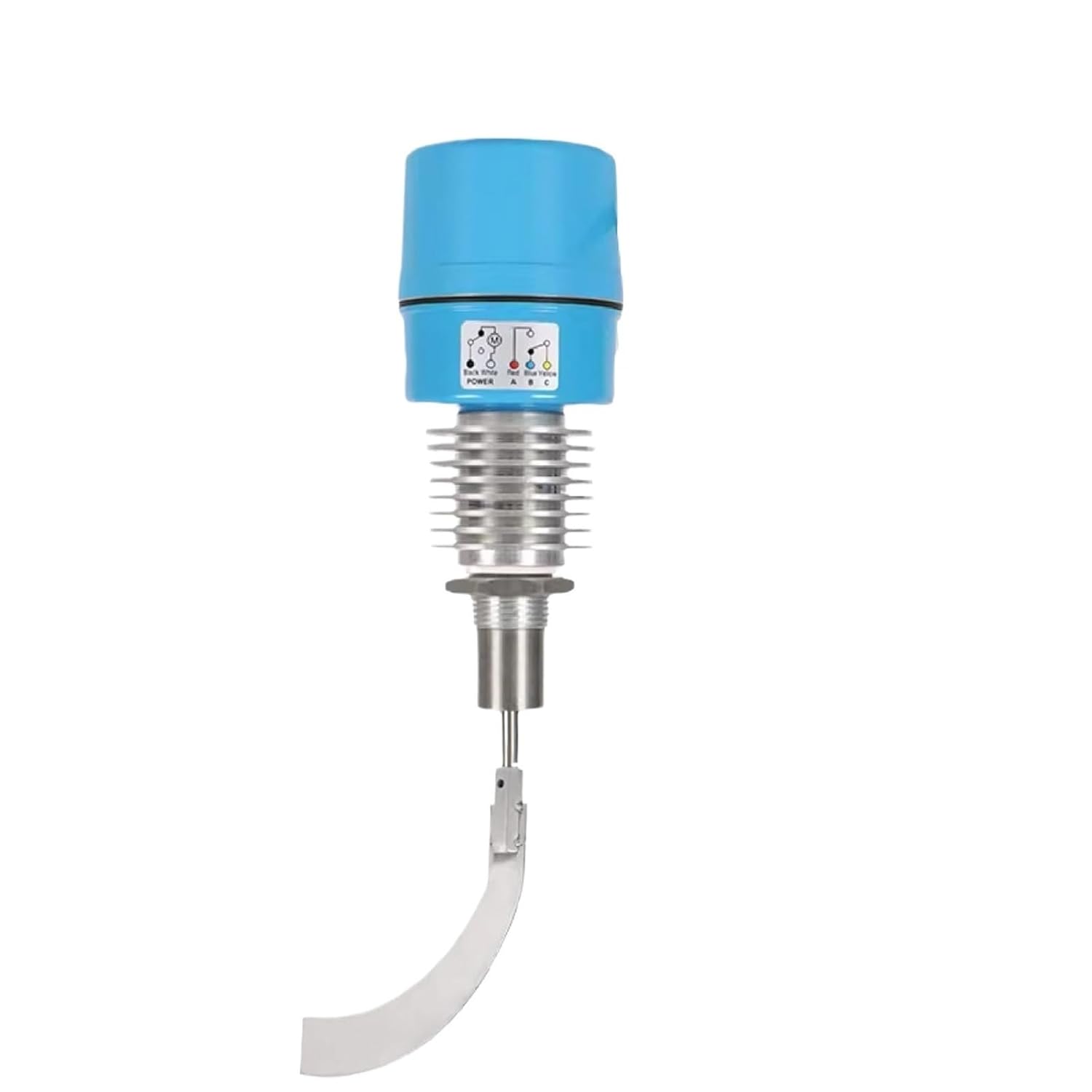 Rotary Paddle Level Switch AC220V DC24V Stainless Steel 304 Point Sensor for Silo Bin Powder Granular High Temp(-20-80-D,24v)